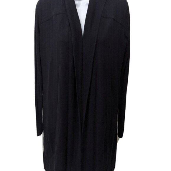 Athleta Pranayama Restore Wrap Cardigan Sweater Womens 2XS XXS Black Long Sleeve - Picture 1 of 3